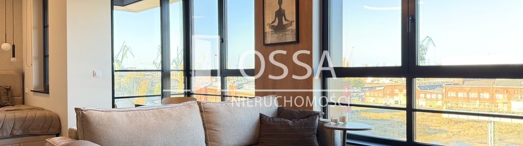 Studio 33 m² z widokiem na stocznie | gdańsk doki