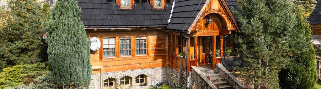 Dom góralski z tarasem i sauną / gliczarów górny