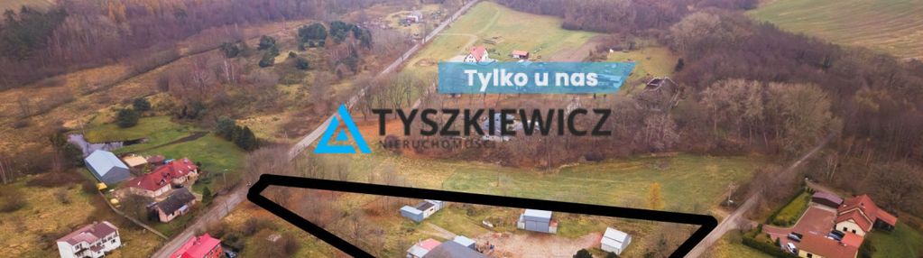 Teren inwestycyjny o pow.7061 m2 zabudowany łebień