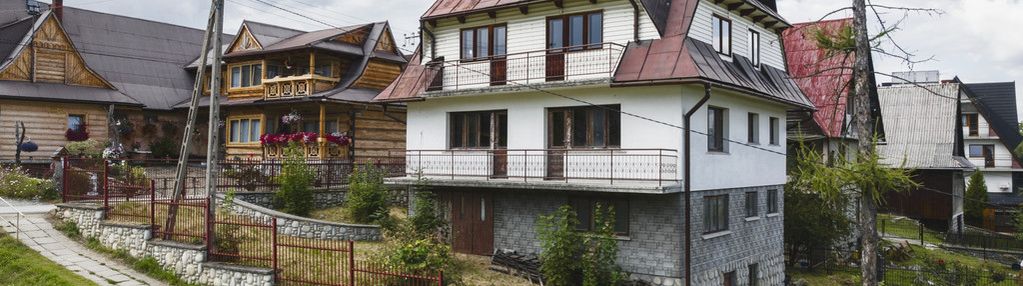 Inwestycyjna willa z widokiem przy stoku podhale