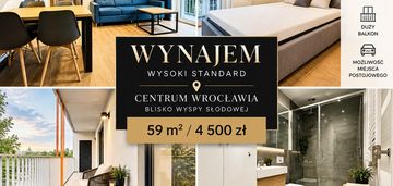 Wynajem/wysoki standard/blisko wyspy słodowej