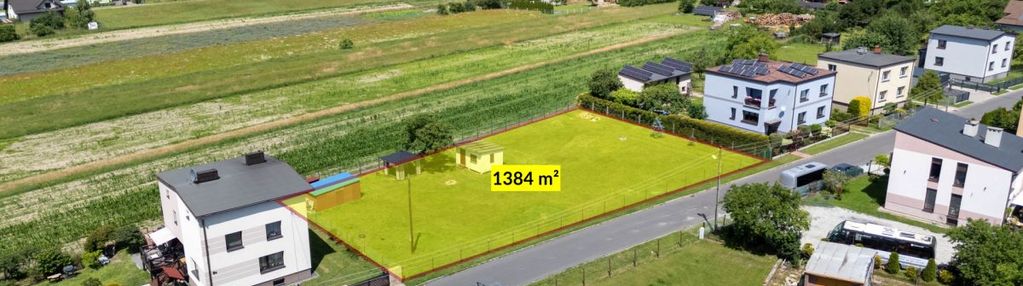 Działka budowlana koszęcin, ul. opiełki 1384m2