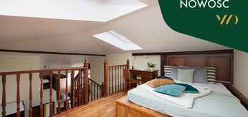 Piekny widok na centrum, duża antresola