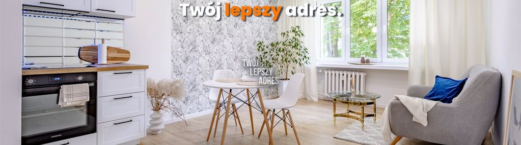 Nowoczesne wnętrze i cisza za oknem - przy parku