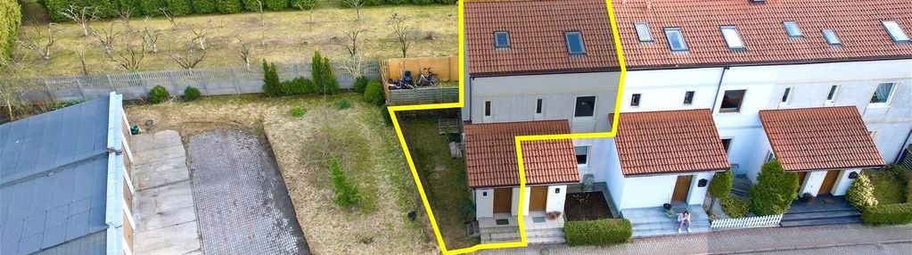 Dom szeregowy o pow. 68,4 m² w zieleniewie!