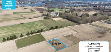 Dzialka pod zabudowę z wz, nasłoneczniona, płaska