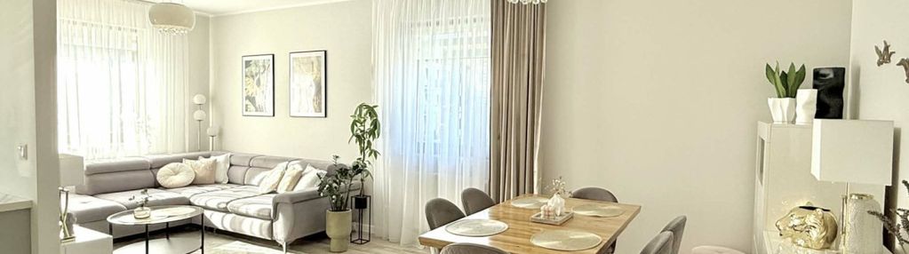 Nowoczesny apartament z dwoma balkonami oraz windą