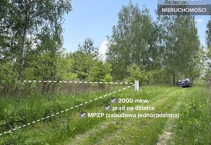 Budowlana 2000 m2 z mpzp, prąd na działce