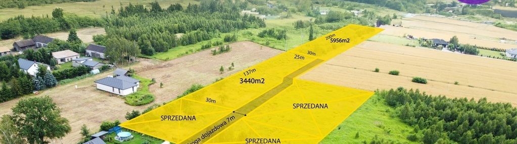 Działka na sprzedaż 5956m2, mpzp, osieck