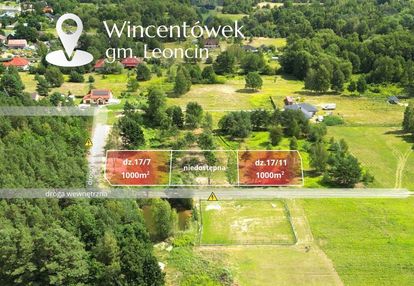 Działka budowlana 1000 m² przy lesie, wincentówek