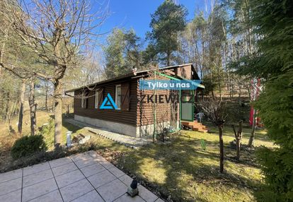 Działka z domkiem na kaszubach blisko jeziora