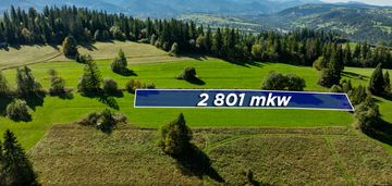 Działka rolna gliczarów górny na stołowym.