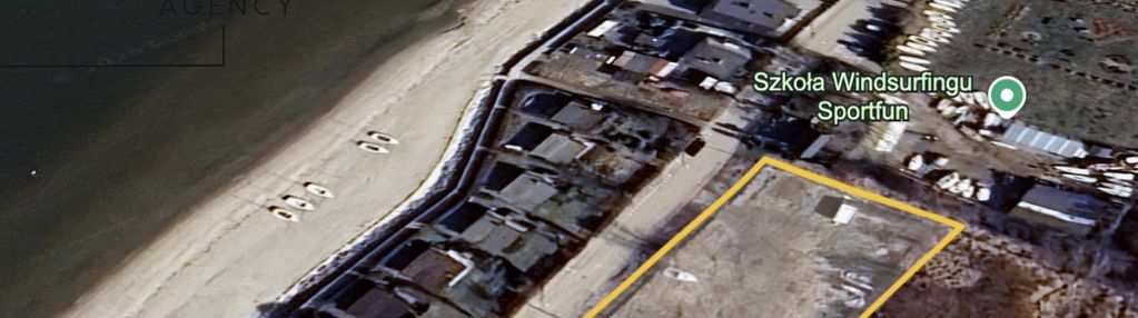 Działka inwestycyjna, 80 m od plaży