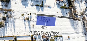 Widokowa działka budowlana 1310 m² nowy targ