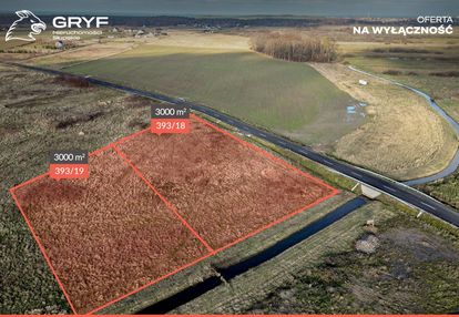 Rusinowo|działki 3 km od morza|zezwolenie na domki