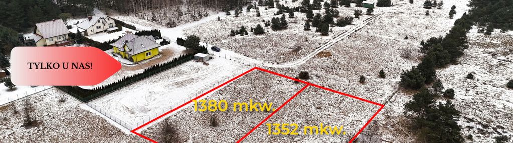 Tylko u nas! łochowice: działka pod lasem, wz, bus