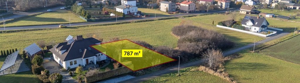 Działka budowlana woźniki 787m2