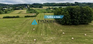 Duża działka na przedmieściach miastka.