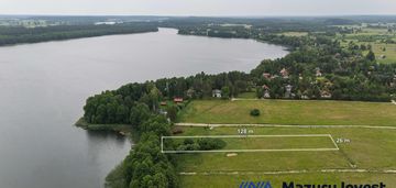 Budowlana działka z linią brzegową jez. małszewo