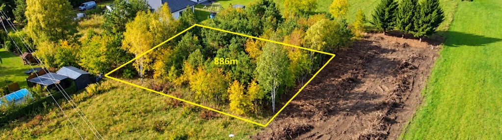 Działka w ignatkach 886 m² z wz