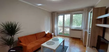 Dwa pokoje 46m2, balkon, osobna kuchnia.