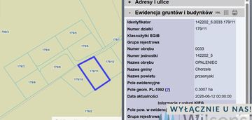 Działka rolna 3010 m2 / opaleniec / chorzele