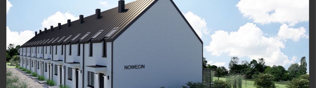 Nowoczesny dom szeregowy w nowęcinie, blisko łeby
