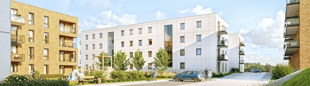 Mieszkanie z balkonem, nowoczesne osiedle.