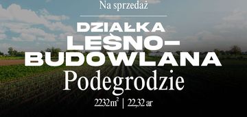 Działka widokowa z możliwością zabudowypodegrodzie