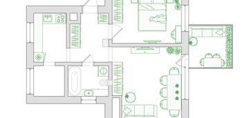 Mieszkanie 3 pokoje 45m2 skierniewice kopernika