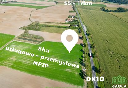 8ha mpzp usługowo/przemysłowa dk10 - 17km od s5