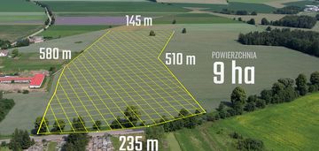 9,01 ha | mpzp: produkcja, logistyka | 1 km od s7