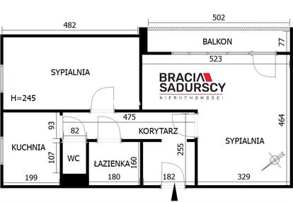 2 pokoje na parterze w zielonej części wieliczki