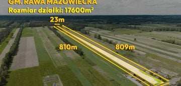 Działka 17 627 m² | księża wola