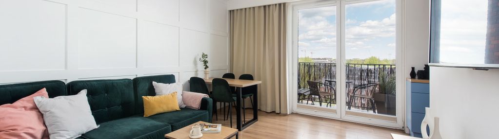 3 pokoje z widokiem na wisłę, top floor, zabłocie