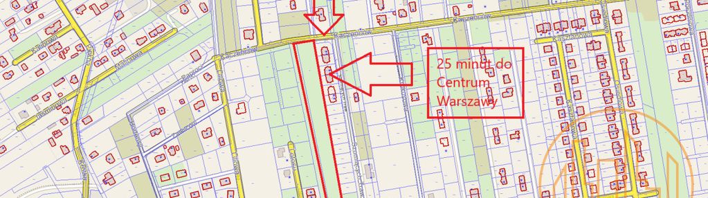 Wszystkie media, działki po 700 m2 pod bliźniaki