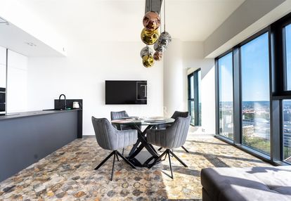 Hanza tower, 22 piętro, piękny widok