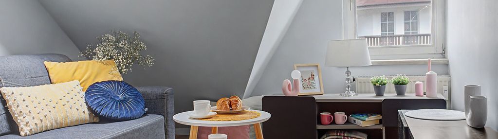 2 pokoje, poddasze, 41,3 m2 po podłodze, piwnica