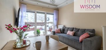 Mieszkanie z ogrodem na tęczowym lesie