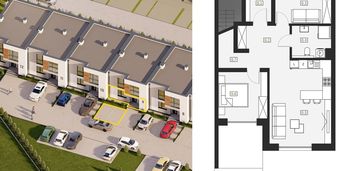 Środkowe mieszkanie z ogrodem 62 m2 - niwa park ii