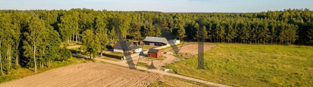 Siedlisko/gospodarstwo/ranczo pod lasem z domem