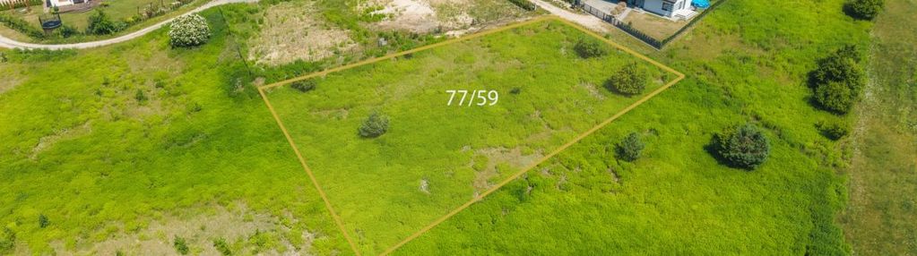 Działka 2138 m² jonkowo, ul. bratkowa — media przy