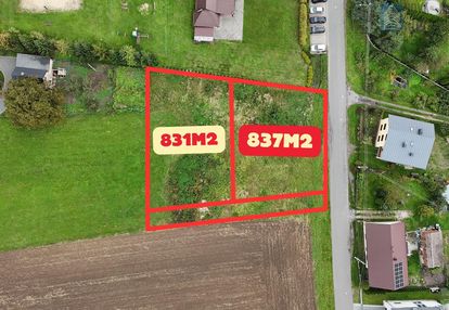 837m2 i 831m2 | media miejskie | łany wielkie |