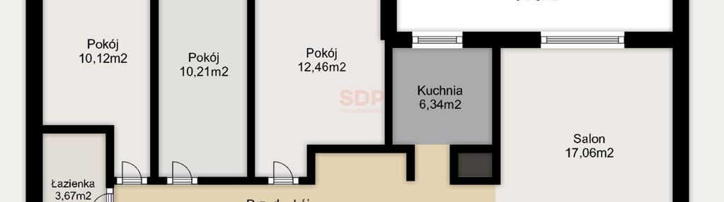 4 pokoje z balkonem/przy terenach zielonych