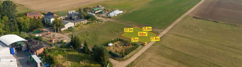 Działka budowlana lubsza 768m2