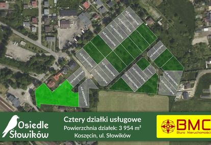 Działka usługowa 3954 m2 koszęcin