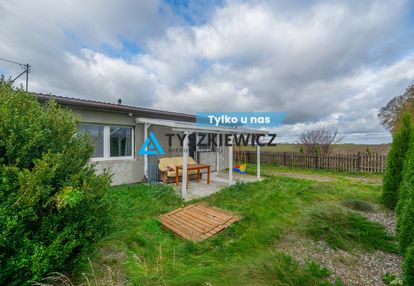 Dom w zabudowie bliźniaczej z ogrodem i sadem