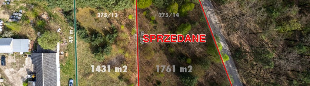 Piękna działka tuż przy lesie