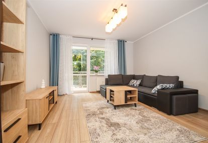 Wynajem|55,6m2|2 pokoje|balkon|parter