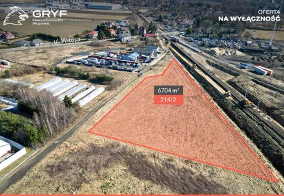 Działka przy trasie kolejowej w kobylnicy| 6704 m2
